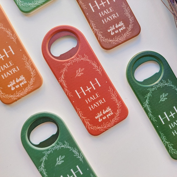 Magnes na upominek weselny Spersonalizowane magnesy ślubne Upominek weselny dla gości Magnetyczny otwieracz do butelek Niestandardowy otwieracz do kapsli Prezent ślubny