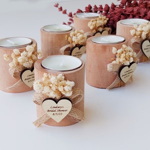 Candle Wedding Favors, Rustic Wedding Favors, Unique Wedding Favors, Favors Candle Party Favors image 3