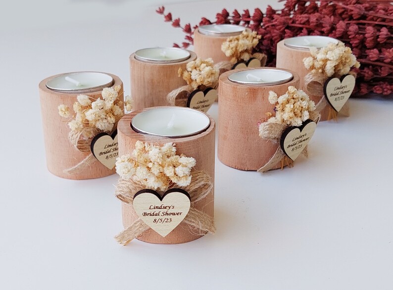 Candle Wedding Favors, Rustic Wedding Favors, Unique Wedding Favors, Favors Candle Party Favors image 3