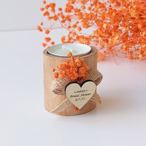 50 PCS Wedding candle favors Personalized candle favors Rustic candle favors Bridal shower candle favors Vintage candle favors image 5