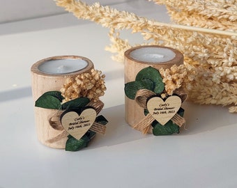 50 PCS Eucalyptus Wedding Favors, Eucalyptus Cande Favors, Bridal Shower Favors, Personalized Wedding Favors, Favors Candle Party Favors