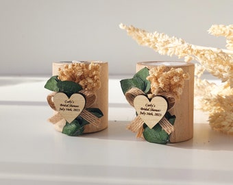 100 PCS Eucalyptus Wedding Favors, Eucalyptus Cande Favors, Bridal Shower Favors, Personalized Wedding Favors, Favors Candle Party Favors