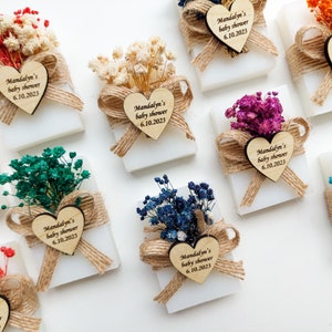 50 PCS Wedding Favors for Guests Bulk Favors Floral Soap Favors, Bridal Shower Favors, Personalized Wedding Favors Baby Shower Favors image 8