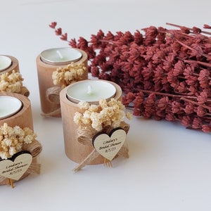 Candle Wedding Favors, Rustic Wedding Favors, Unique Wedding Favors, Favors Candle Party Favors image 2