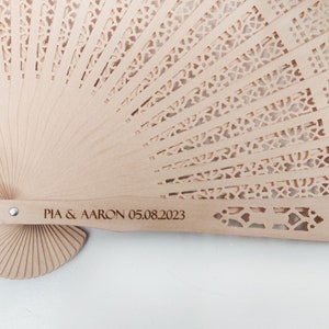 25 Pcs Bulk Wedding Fans Summer Unique Rustic Wedding Favors Personalized Favors For Guests in Bulk Custom Hand Fan Bridal Shower Favors image 8