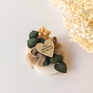 25 PCS Eucalyptus Wedding Favors Eucalyptus Soap Favors Bridal Shower Favors Personalized Wedding Favors Greenery Wedding Gifts image 2