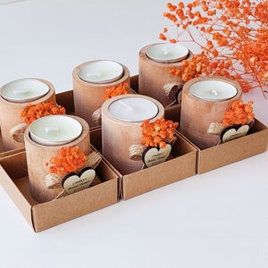 50 PCS Wedding candle favors Personalized candle favors Rustic candle favors Bridal shower candle favors Vintage candle favors image 8