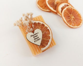 Citrus Wedding Gifts Bridal Shower Favors Personalized Wedding Favors Orange Wedding Gifts for Wedding guests Personalized Soap Gifts