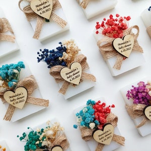 50 PCS Wedding Favors for Guests Bulk Favors Floral Soap Favors, Bridal Shower Favors, Personalized Wedding Favors Baby Shower Favors image 7