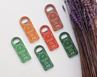 50 PCS Wedding Favor Magnet Personalized Wooden Wedding Magnets Wedding Favor Guests Magnetic Bottle Opener Custom Cap Opener Wedding Gift