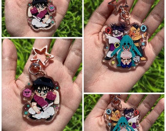 2" JJK Double Sided Acrylic Charms