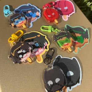 Batfamily Popsicle Stickers/Charms