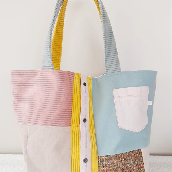 Sac Cabas Patchwork Joli Coeur