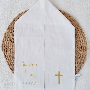 Personalized Baptism or Communion scarf stole
