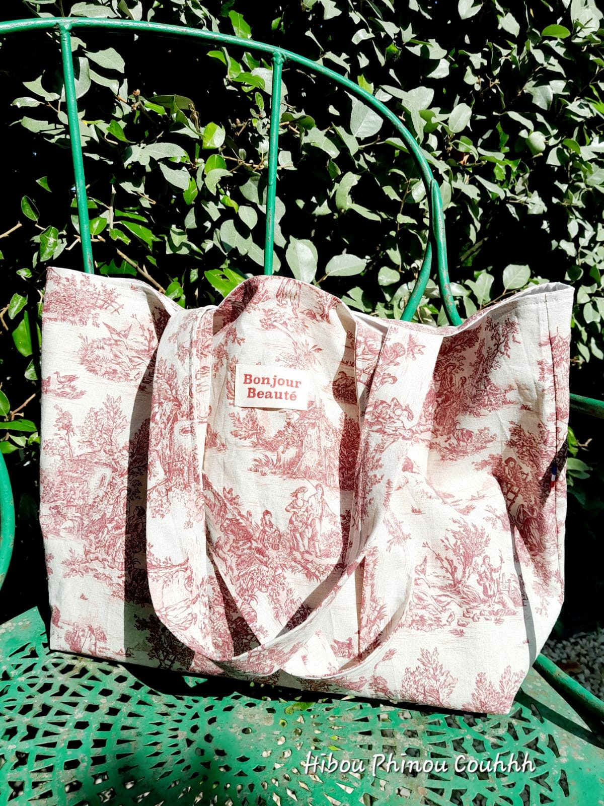 Sac toile de Jouy - Basilictoumtoum à Verneuil Sur Seine