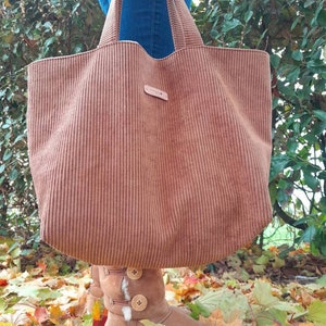 Borsa termica per il pranzo, graziosa, in velluto a coste