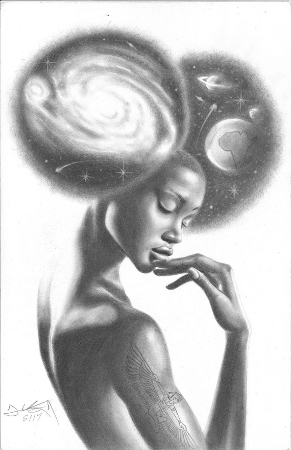 Black Girl Magic Wall Art/ Black Girl Wall Art/ Black Queen Etsy