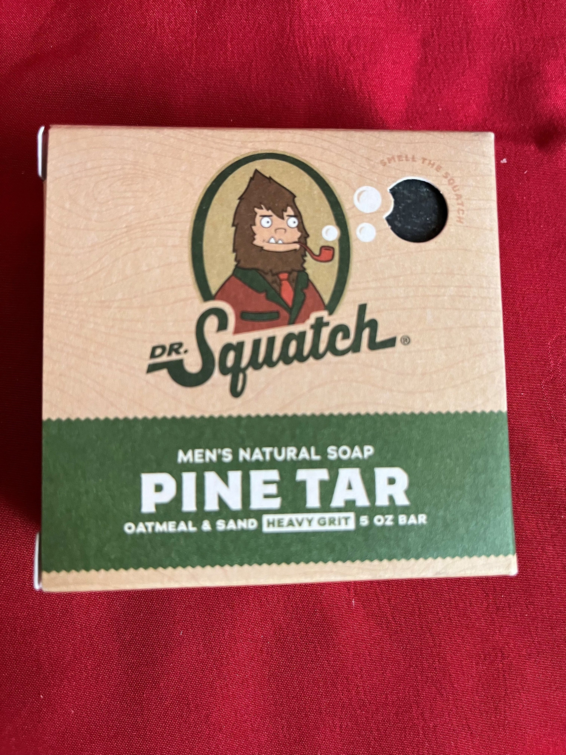 Dr. Squatch, Grooming, Lot Of 3 Dr Squatch 5 Oz Pine Tar Bar Soap Fast  Shipping