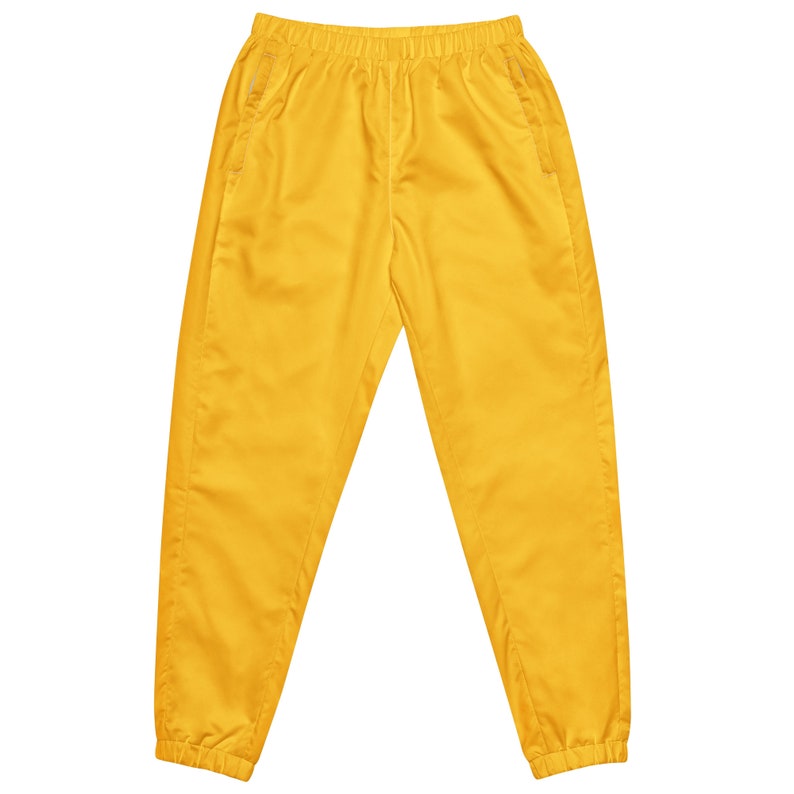 Track Pants Yellow Unisex Light Water-resistant Relaxed Fit & - Etsy
