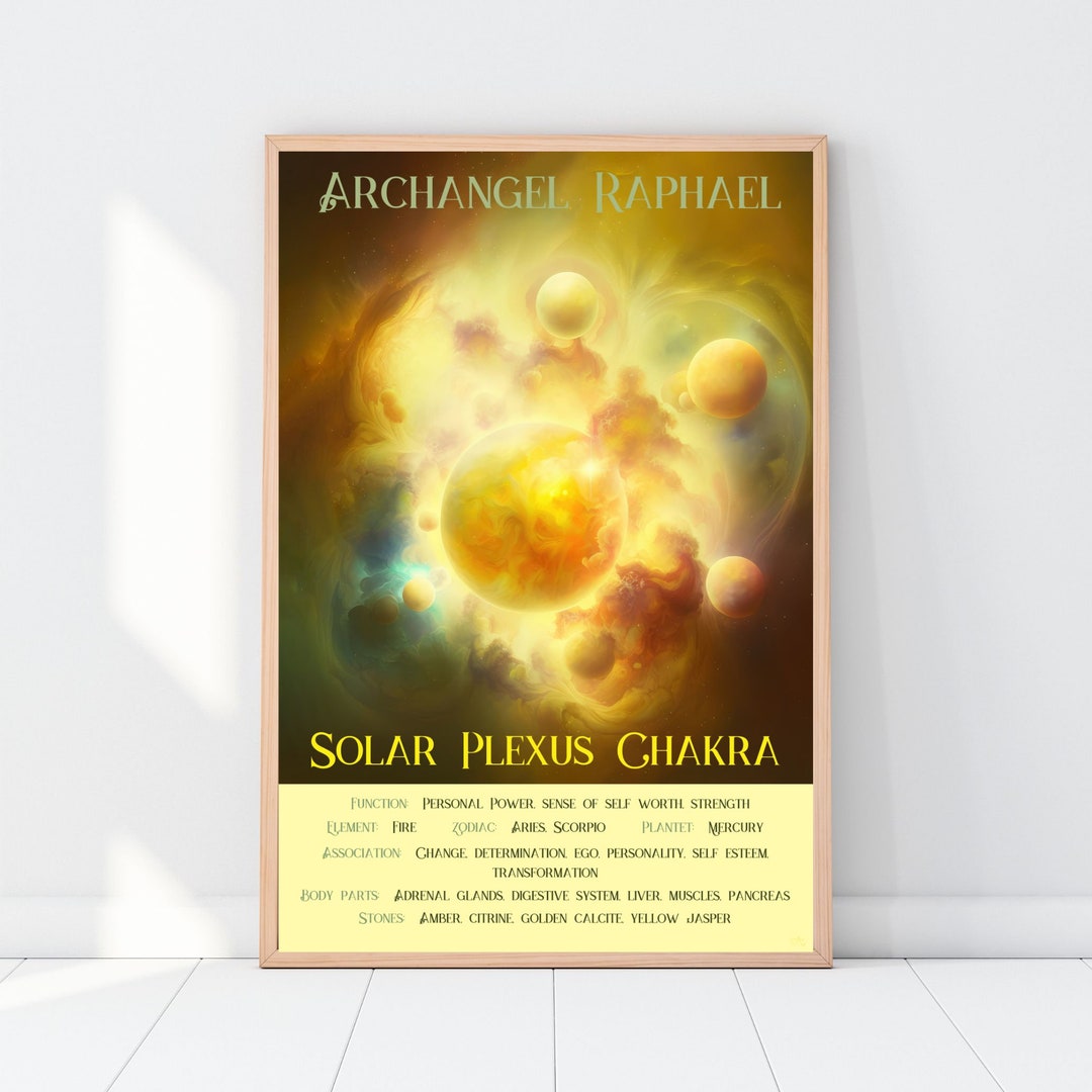 Solar Plexus Archangel Raphael, Zodiac Signs Aries, Scorpio Spiritual ...