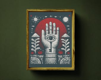 Hanged Man Tarot - Major Arcana - Wiccan Wall Art