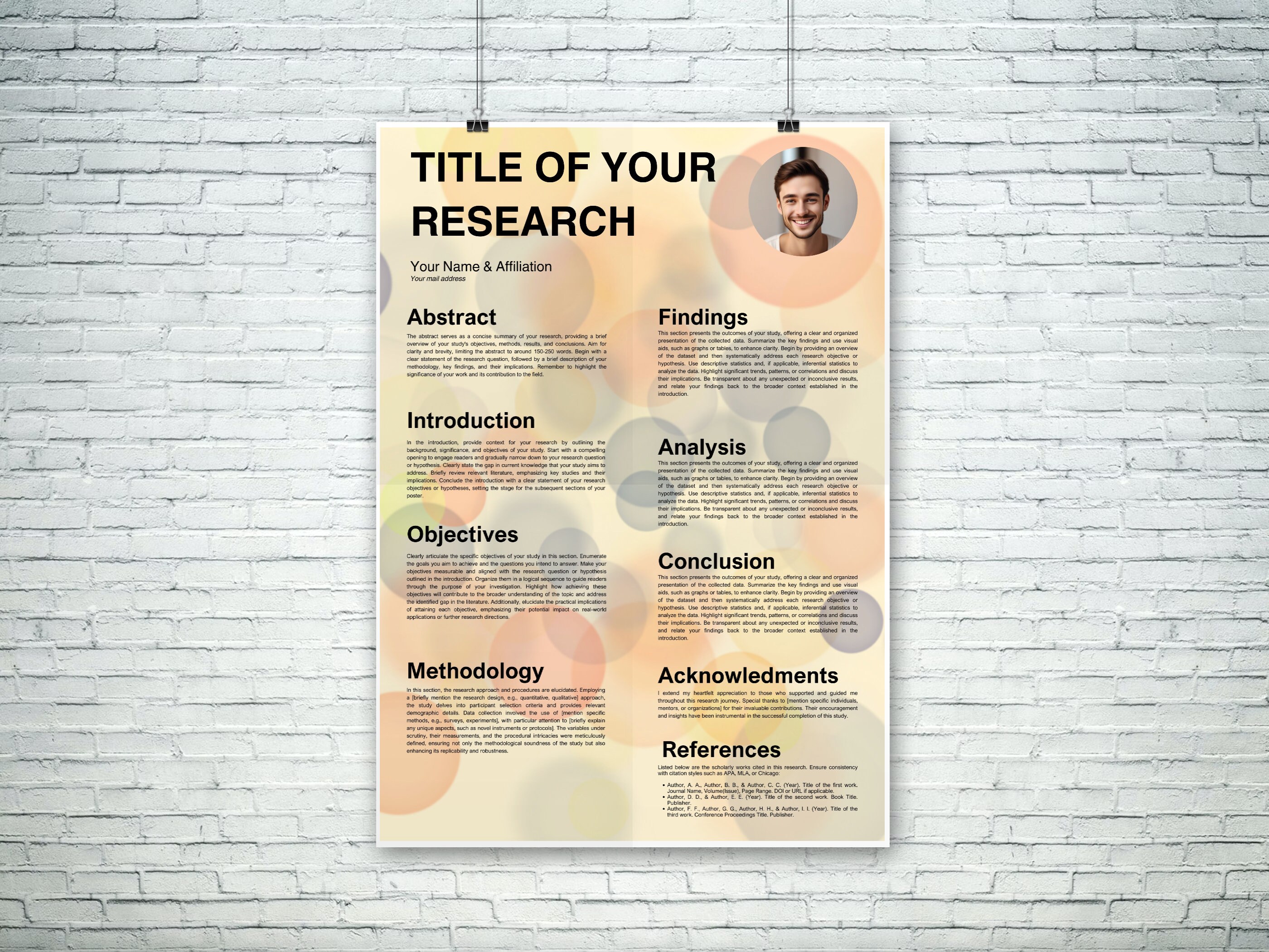 Academic Research Poster Template Canva, A0 A1 A2 Size Portrait, Poster ...