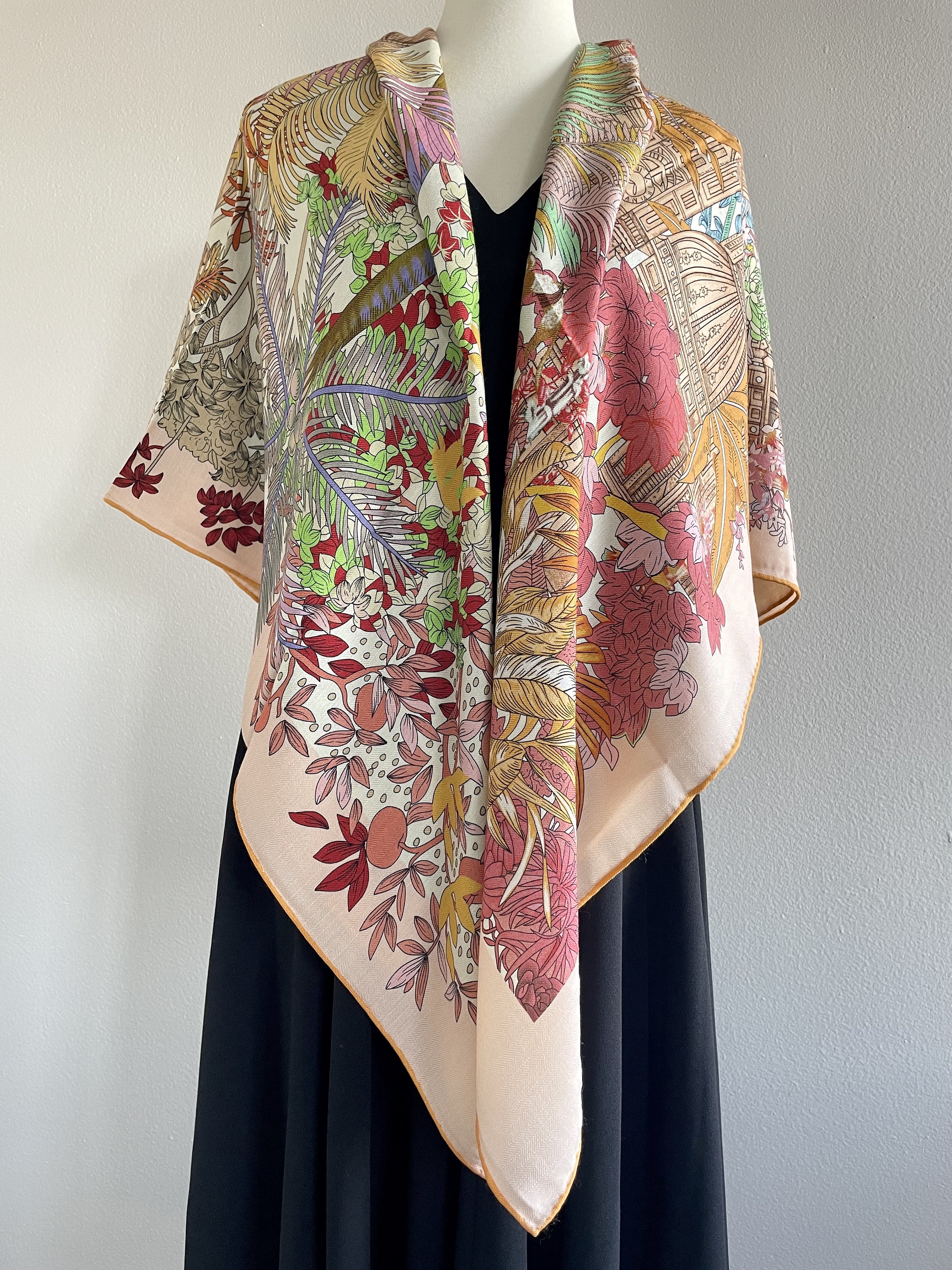Wool Silk Luxury Extra Large Scarf Square Big Shawl Wrap 55x55 ...