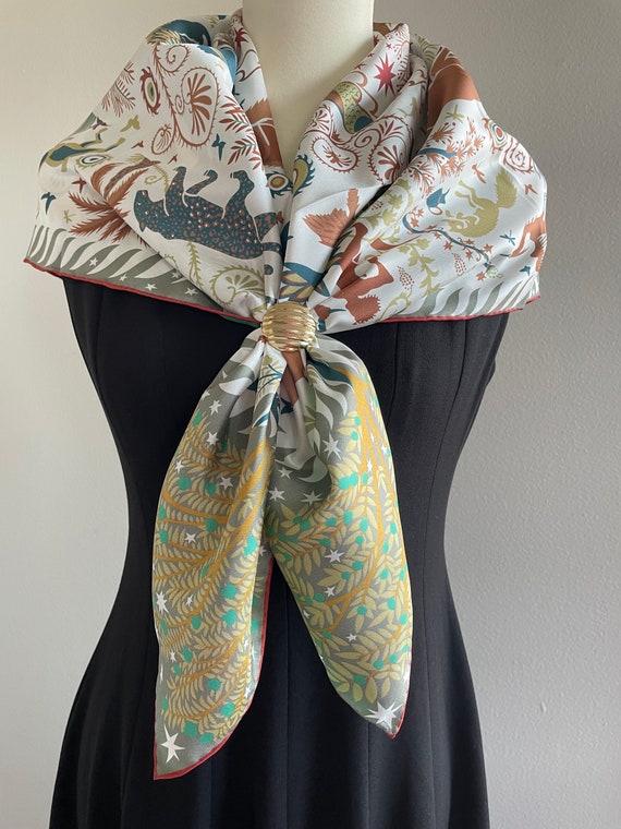 100 Silk Twill Scarf Pure Silk Bandana Silk Hair Scarf 35x35 90x90cm jungle Forest Green Gray Double Face Large Silk Scarf Square Gifts Etsy UK