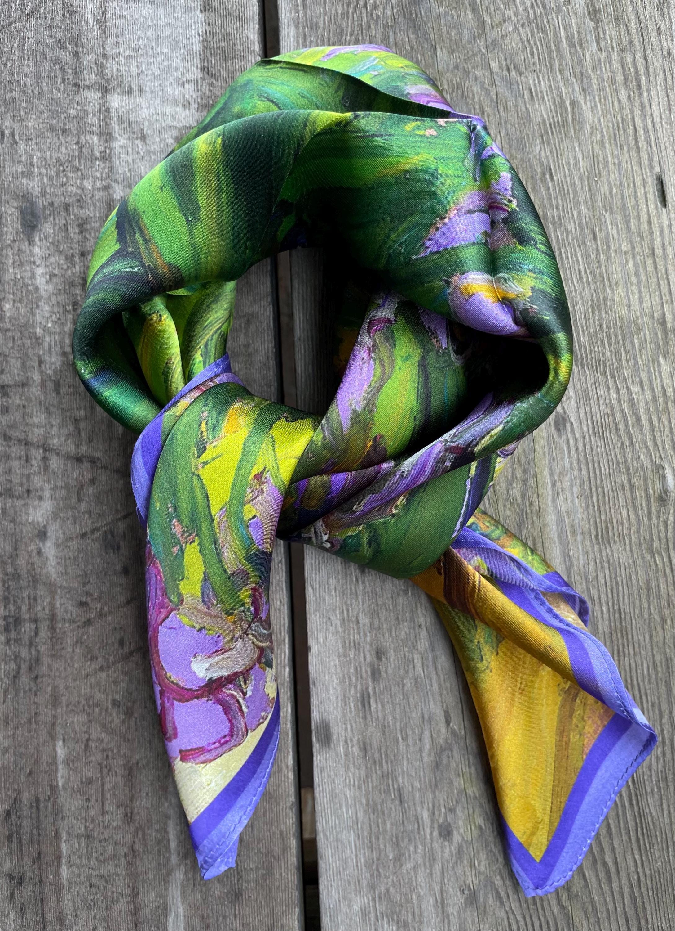 [JILLSTUART]★PATTERN SILK SCARF SilkQueenArt - Etsy
