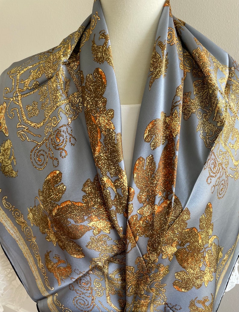 100 Silk Scarf Square Pure Silk Shawl Large Silk Hair Head Scarf 43x43