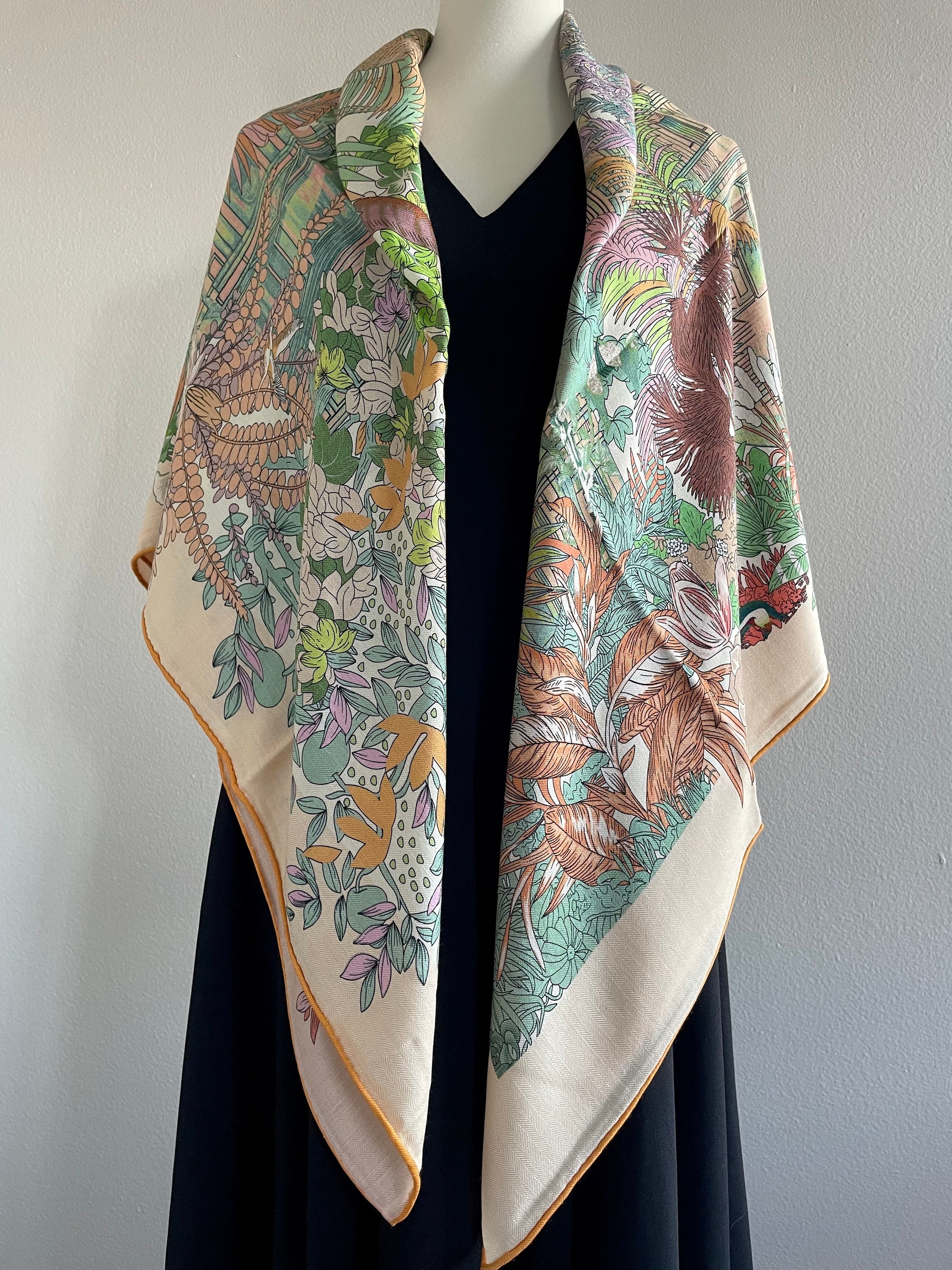 Wool Silk Luxury Extra Large Scarf Square Big Shawl Wrap 55x55 ...