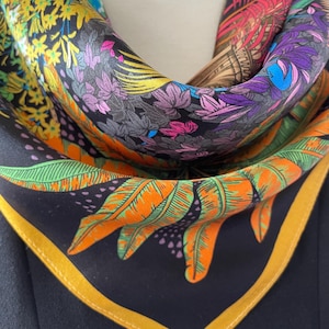 Mulberry silk scarf - Etsy 日本