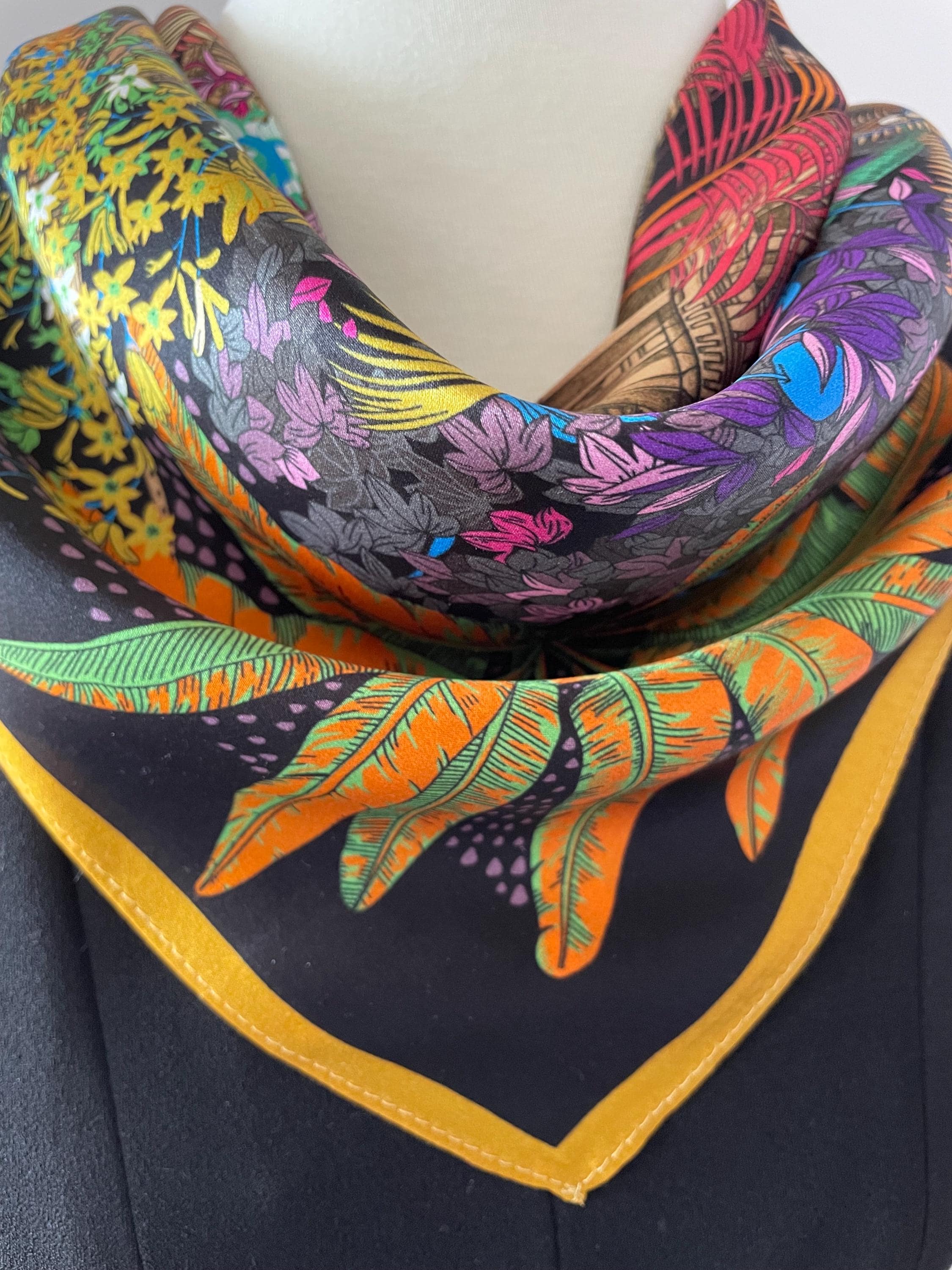 Mulberry silk scarf - Etsy 日本