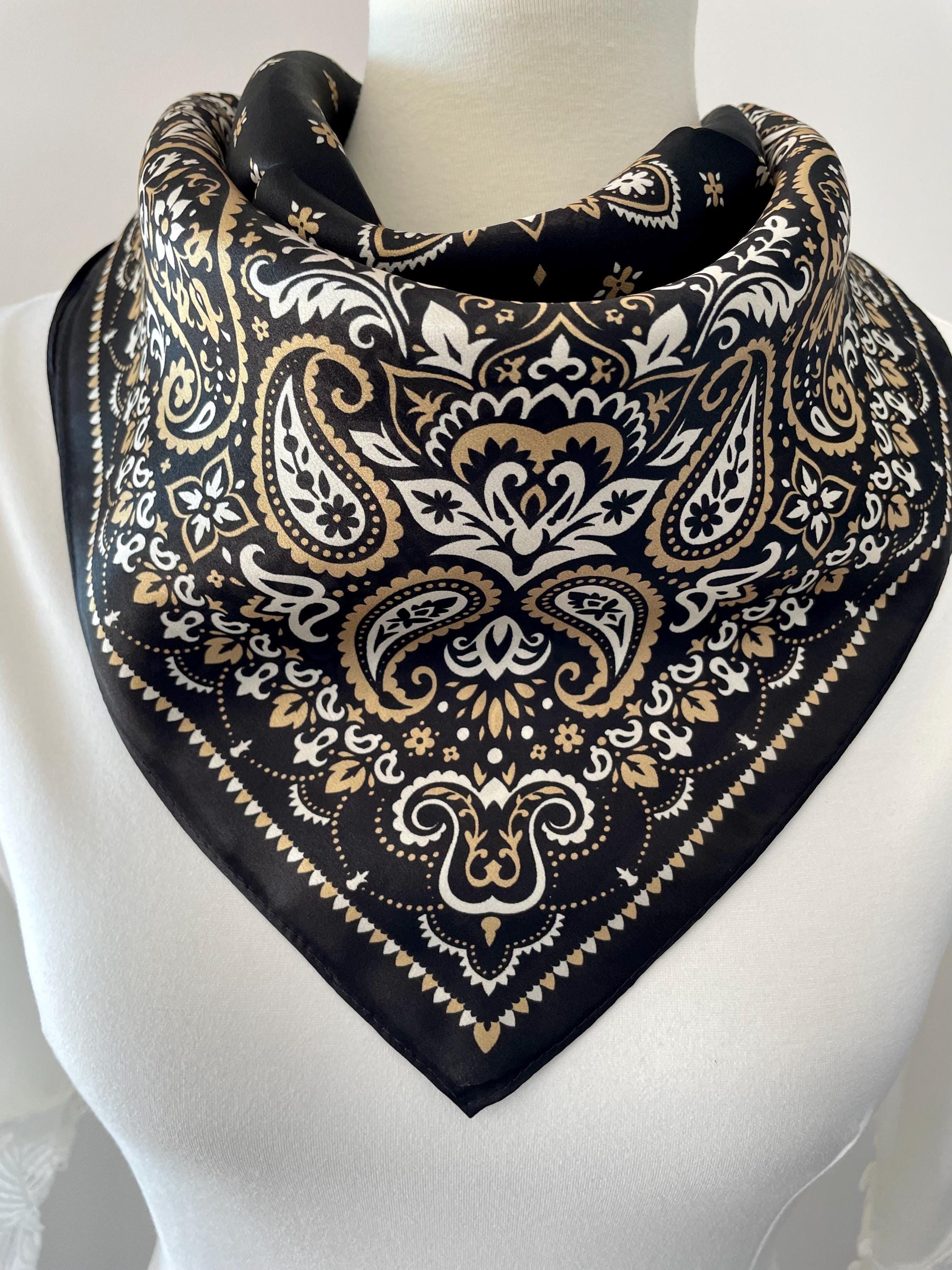 Paisley Silk Scarf - Etsy
