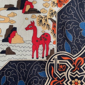 LARGE SQUARE SCARF ECHOES OF ERHU