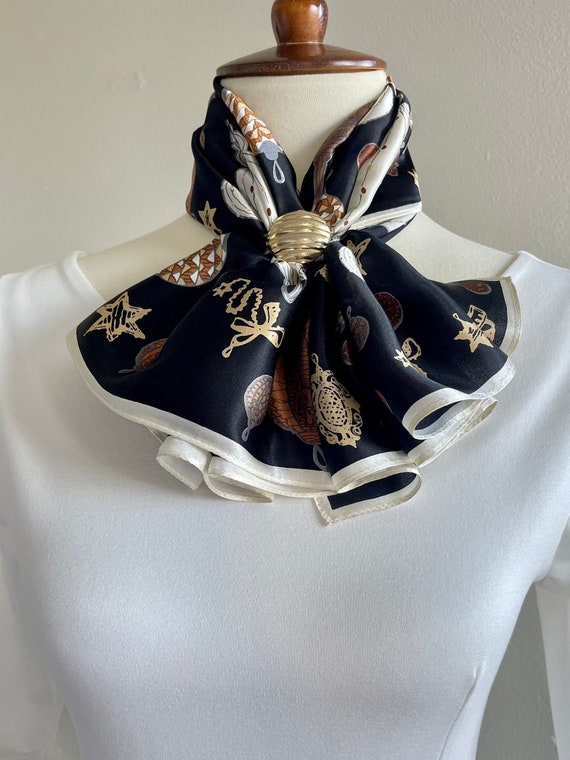 Sciarpa da donna | Bandana quadrata | Sciarpa in 100% seta di gelso | Sciarpa in pura seta biologica | Sciarpa alla moda | Accessorio per borsa | Idea regalo per donna - Italia