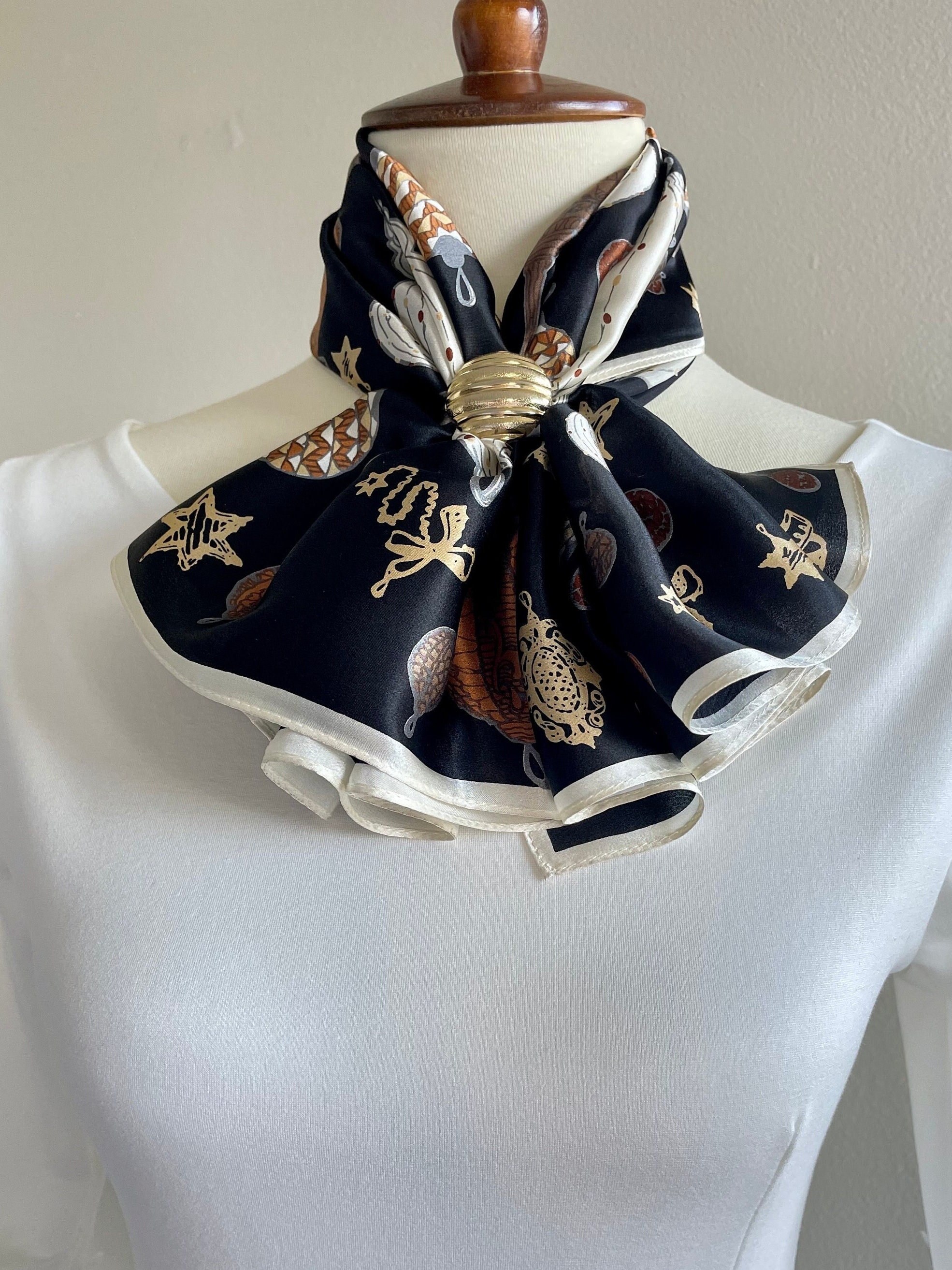 100% Silk Scarf Square Pure Silk Bandana Mulberry Silk Hair
