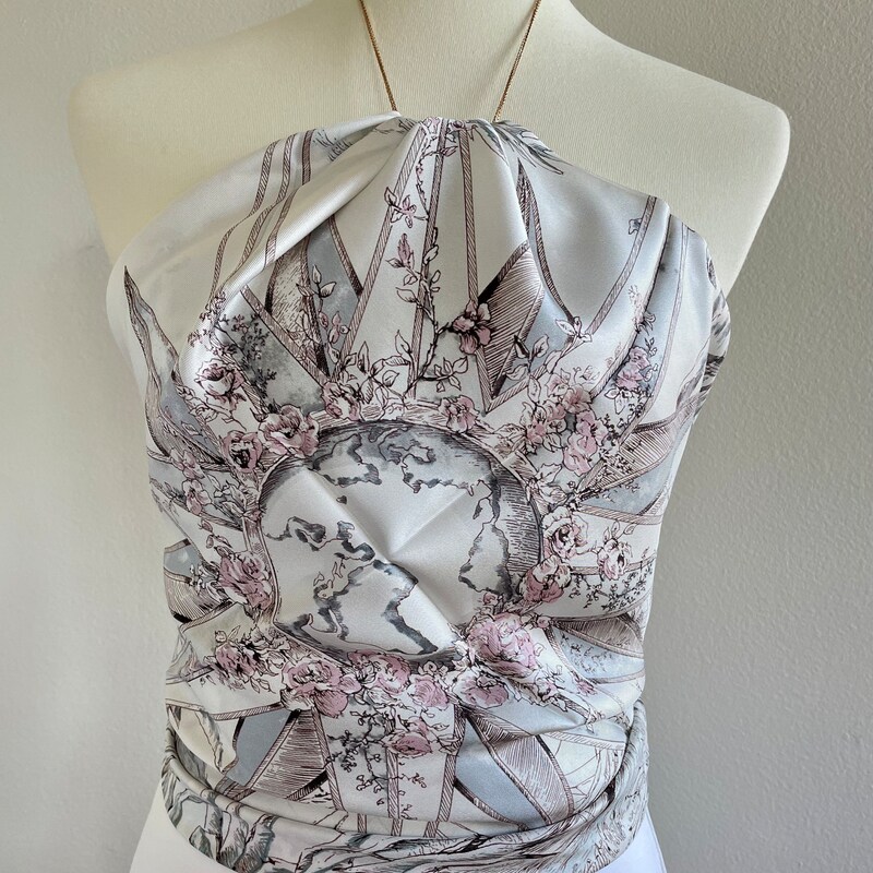 Brax Midnight Floral Silk Top