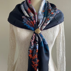 100% Silk Twill Scarf Shawl Silk Bandana Silk Hair Scarf