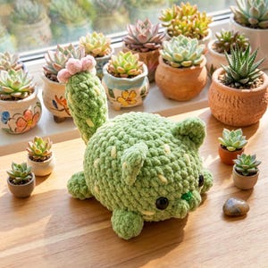 Cat Cactus - Etsy