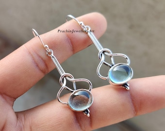 Orecchini fatti a mano in corniola, argento sterling, stile boho