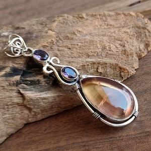Handmade Ametrine Pendant: 925 Sterling Silver Gemstone Jewelry