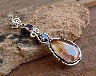 Handmade Ametrine Pendant: 925 Sterling Silver Gemstone Jewelry