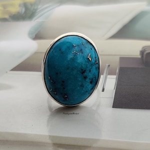 Shattuckite Ring, 925 Sterling Silver, Gift For Her, Stylish Ring, Shining Ring, Trending Ring, Gemstone Ring, Boho Ring, Band Ring,Giftable