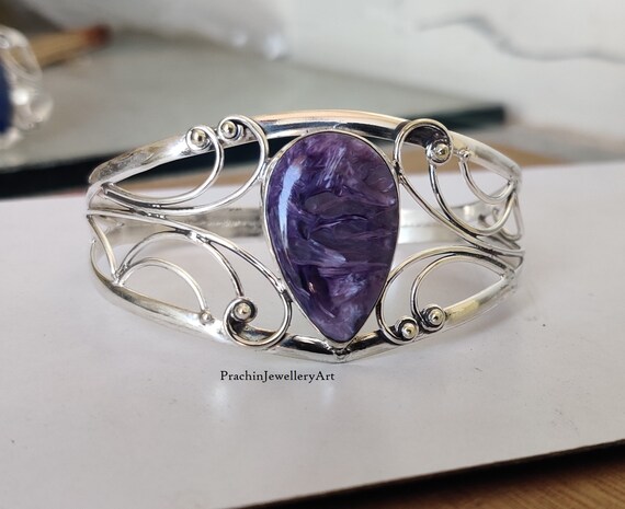 ★チャロアイト バングル ブレスレット②(SA+) チャロアイト バングル ☆チャロアイト バングル ブレスレット②(SA+)