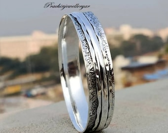 Spinner Bangle* 925 Sterling Silver* Beautiful Bangle* Designer Bangle* Styling Bangle* Birthday Gift* Anniversary Gift* Friendship Bangle*