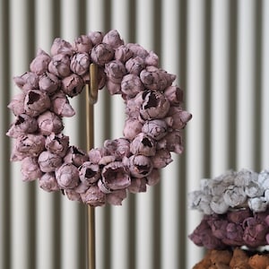Handmade decorative dried fruit wreath 20 cm, perfect for door, wall or table decoration
