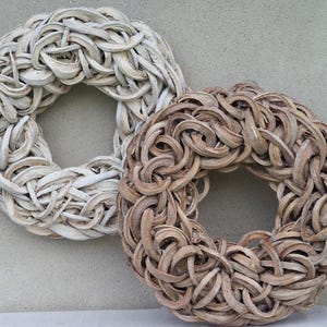 Handmade wreath 40 cm, natural door and wall wreath