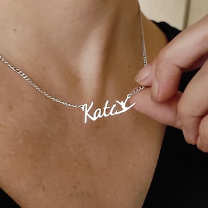 Personalized Ballet Name Ballerina Necklace, Ballet Dancer Necklace, Dance Teacher Gift, Sport NamePlate Necklace, Ballet Teacher Gift
