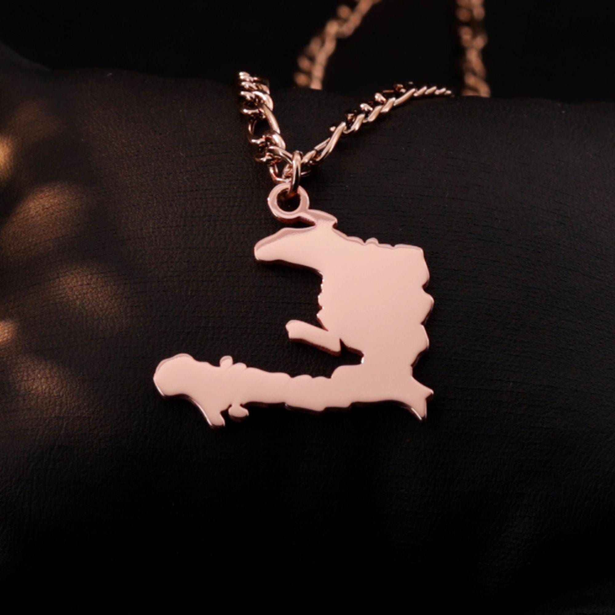 Stylysh Charms HAITI HAITIAN FLAG Photo Italian 9mm Link PC075 Fits Traditi